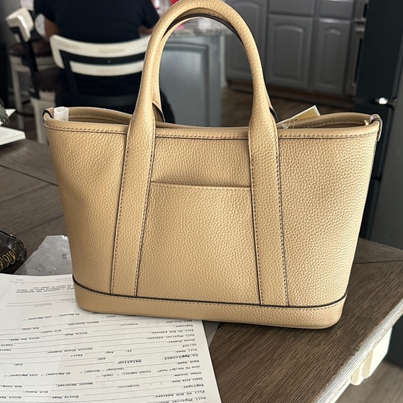 Michael Kors Camel Leather Tote - Picture 3 of 4
